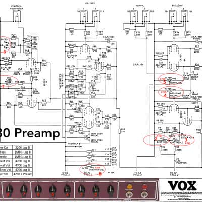 Vox AC15TB and AC30TB (Korg/Marshall) Omeg Pots UK Made OEM Replacement. image 15