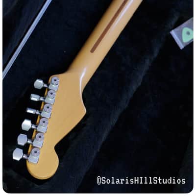 Graffiti Yellow Fender Strat Plus with Maple Fretboard 1987 - 1988 image 12