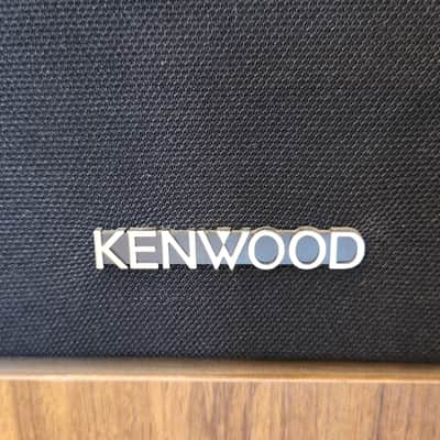 Vintage 1980s Kenwood JL-1090AV 3-Way Tower Floor Speaker Pair Wood image 2