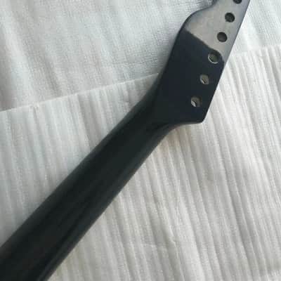 Gloss Black Maple Telecaster Tele Style Guitar Neck, Rosewood Fingerboard 22 Frets image 3