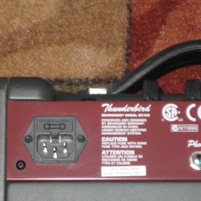 lightly used (less than light average wear) Behringer BX108 Thunderbird 1x8 Bass Combo Amp (Practice Bass Combo Amp) with power cord & copy of Owner's Manual (NOT a tube amp) image 3