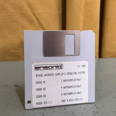Ensoniq Advanced Sampler’s operating system floppy disk for Mirage 1985