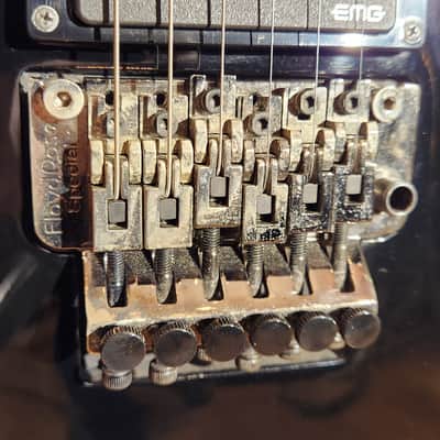 ESP LTD EC-401 FR RARE Floyd Rose Model Black w/ Matching LTD HSC image 8