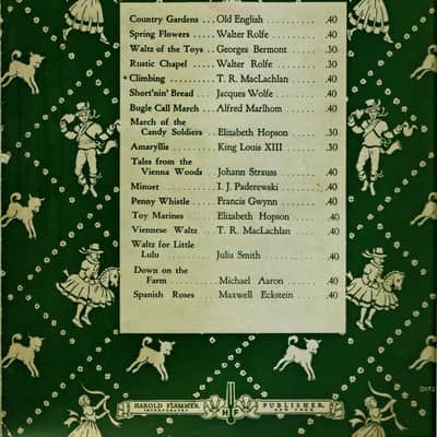 Vintage Music Sheets Bundle/ Vintage Paper Music Ephemera with Decorative Cover, 7 Vintage pieces 1897- 1969 image 8