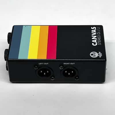 Walrus Audio Canvas Stereo Dual Line Isolator Direct Box 2022 - Present - Black w/ Rainbow Graphic image 4