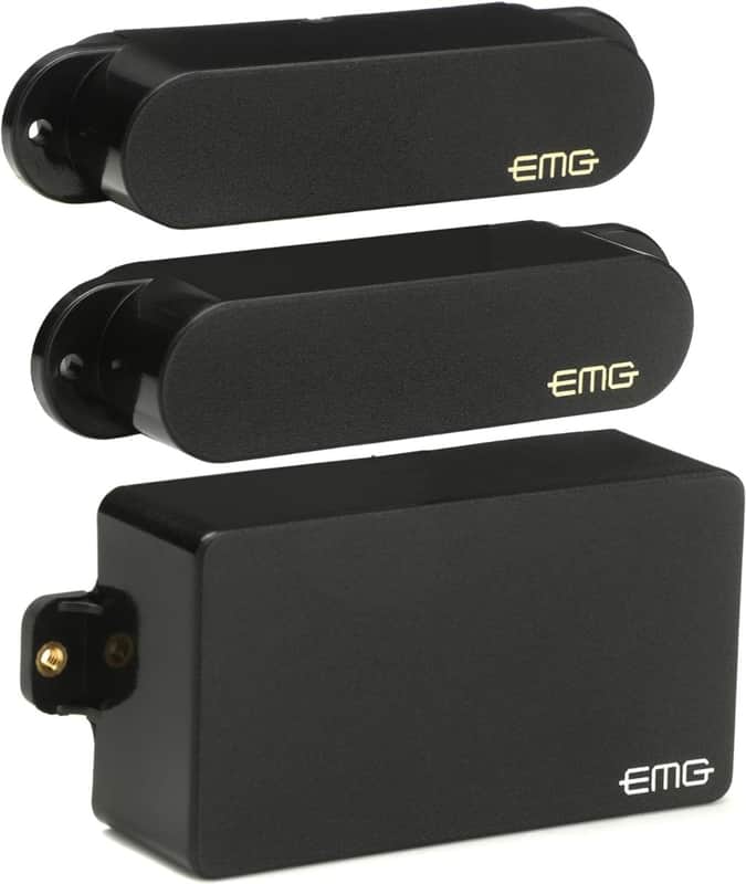 EMG SA/SA/81 Active Guitar Pickup Set for H/S/S Fender Strat/Stratocaster, Black image 1