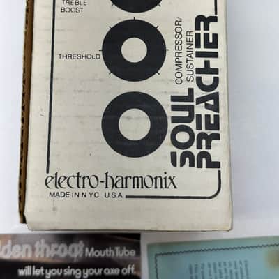 Vintage 1977 Electro-Harmonix Soul Preacher Compressor Metal Complete In Original Box image 10