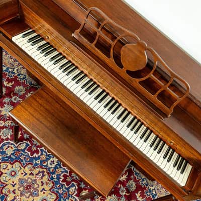 Primrose Sohmer Console Upright Piano | Satin Mahogany | SN: 729P | Used image 4