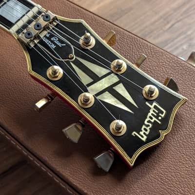 1985 Gibson Les Paul Custom Electric Guitar Ferrari Red Tim Shaw 100% Original 10.4Lbs image 11