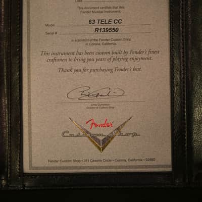 Fender Custom Shop '63 Telecaster Closet Classic, Chambered Body - Aged Gold Sparkle image 18