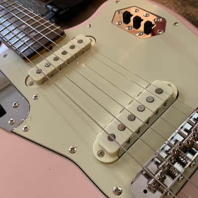 Fender Japan Limited Edition Traditional 60's Jaguar FSR Shell Pink w/ MH Unplayed w/ Softcase & Docs MIJ image 7