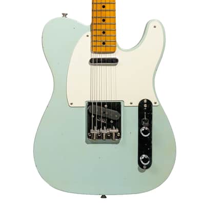 Fender Custom Shop '55 Telecaster Journeyman Relic Electric Guitar, Super Aged Sonic Blue image 1