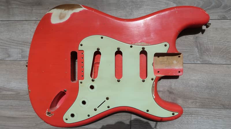MJT Fender Stratocaster / Relic / Aged 1962 / 2011 Fiesta Red | Reverb