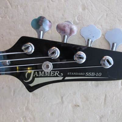 Sebring Samick Jammer SSB-10 Bass Guitar, 1980's, Korea, Black, Clean image 2