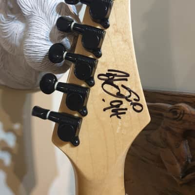 Yamaha RGZ820R Signed Blues Saraceno Signature Model Guitar 1993 Plaid Finish with Loads of Extras image 2