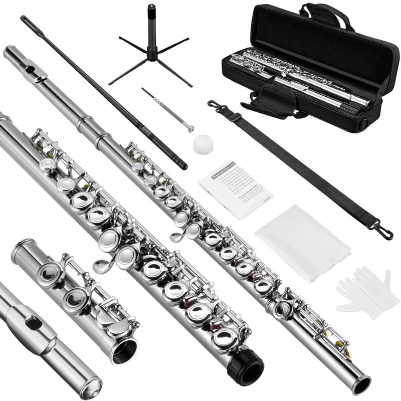 16-Key Closed Hole C Flute – Beginner & Student Kit with Carry Bag, Stand, & Accessories image 1