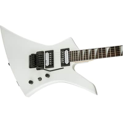 Jackson JS Series Kelly JS32 6-String Right-Handed Electric Guitar with Maple Neck, Offset Poplar Body, and Floyd Rose Tremolo System (Snow White) image 3