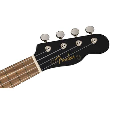 Fender Venice Ukulele Soprano (Black) - Soprano Ukulele image 6