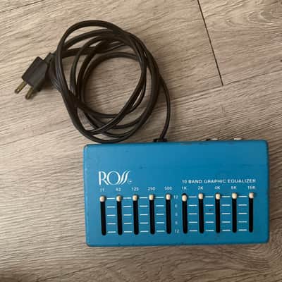 Ross 10 Band Graphic Equalizer 1980s - Blue image 1