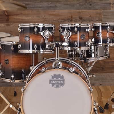 MAPEX ARMORY LIMITED EDITION 6 PIECE DRUM KIT, CARIBBEAN BURST, UK DRUM SHOW KIT image 6