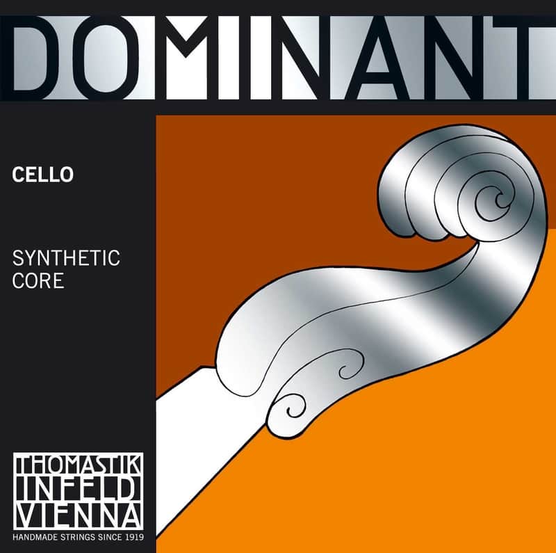 Thomastik-Infeld 147 1/2 Dominant Chrome Wound Synthetic Core 1/2 Cello String Set - Medium image 1