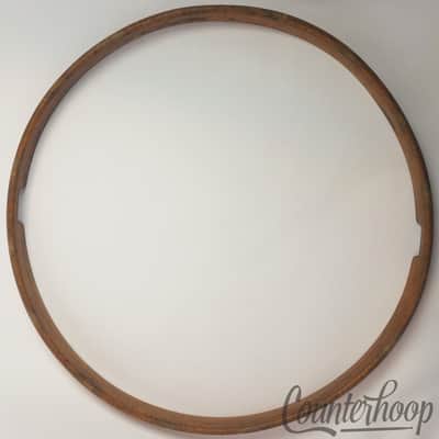 *Leedy 15"1Ply Solid Maple Natural Wood Hoop/Rim Snare Drum Resonant Vintage 10s image 5