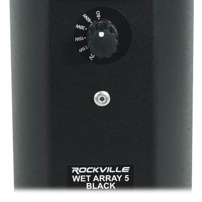 10) Rockville WET ARRAY 5 BLACK Line Array Speakers For church/School/Auditorium image 7