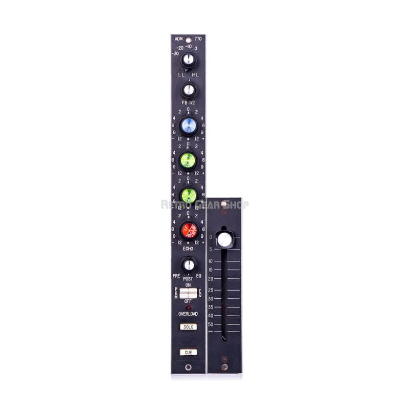 ADM 770 Mic Pre / EQ Module Vintage Rare Microphone Preamp Inductor Equalizer + Fader image 1