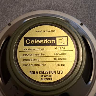 Celestion G12M 55hz Greenback (Pulsonic cone, 1972) image 2