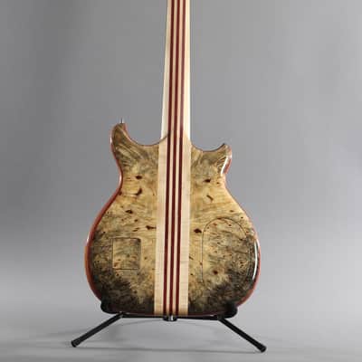 2016 Left-Handed Alembic Mark King 5 Deluxe Buckeye Burl ~Side LED's~ image 10