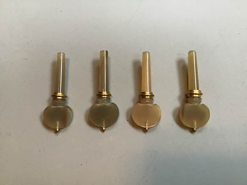 Violin or Banjo Tuning Pegs - Buffalo Horn image 1