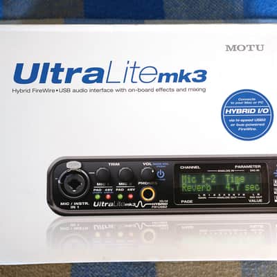 MOTU UltraLite-mk3 Hybrid Firewire / USB Audio Interface | Reverb