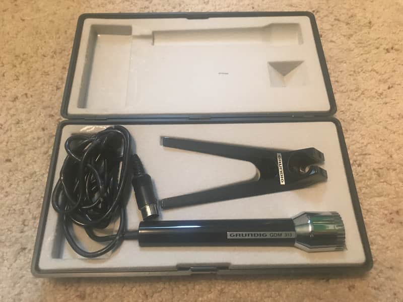 Grundig GDM 313 Vintage Microphone w/ Case image 1