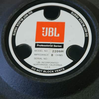 JBL 2206H Pro Series 8 ohms 12" Speaker Made in USA image 6