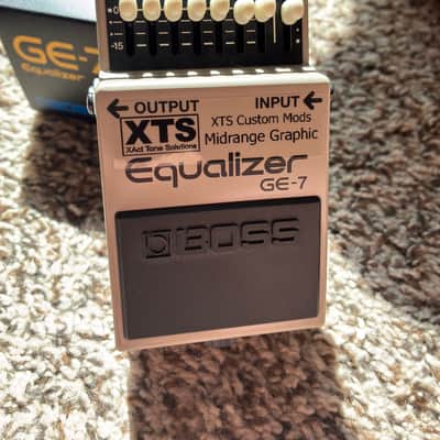 Boss GE-7 XTS Custom Mods Midrange Graphic Equalizer 2025 - Silver / Gray image 3