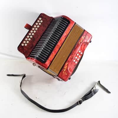 Excellent, German Made, Vintage, Top Quality, Diatonic Button Accordion Hohner Corso 8 Bass - 3 voice in G/C (Sol-Do) 21x8 buttons image 25