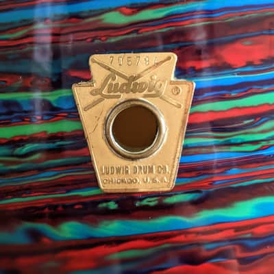 Ludwig Big Beat/Hollywood 1969 Psychedelic Red image 13