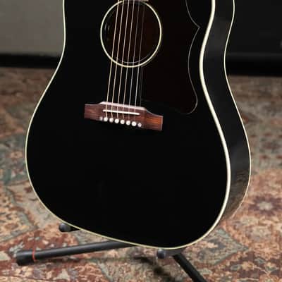 Gibson '50s J-45 Original Acoustic/Electric Guitar - Ebony with Hardshell Case image 5