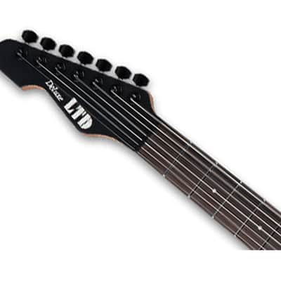 ESP LTD SN-1007 Baritone HT Left Handed Electric Guitar - Black Blast image 4