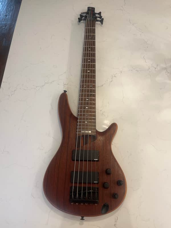 1993 Ibanez Soundgear SR1306-PD 6-String Bass w/ Hardshell Case image 1