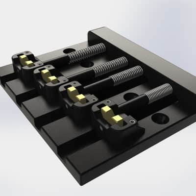 Hipshot MassKicker™ Bass Bridge Black, Retrofits 5 Hole BadAssII® 5K400B - NEW