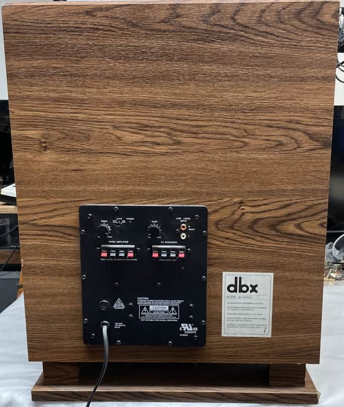 dbx db-SW15 1980s - walnut veneer image 1