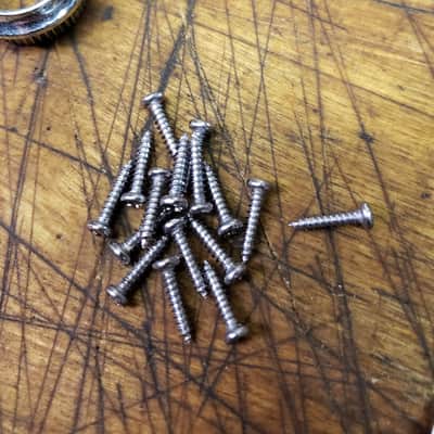 Chrome Four in line Split Shaft Bass Guitar Tuners Grommets Screws Luthier Project Parts #2 image 7