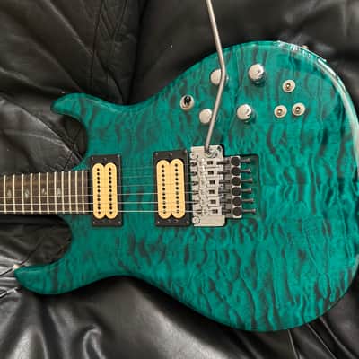 Carvin DC400C in Translucent Green Teal Quilt **Stunning!** image 10