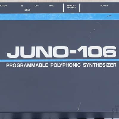 1985 Roland Juno-106 Vintage Analog Synthesizer, Serviced 120v w/ Carry Case image 8