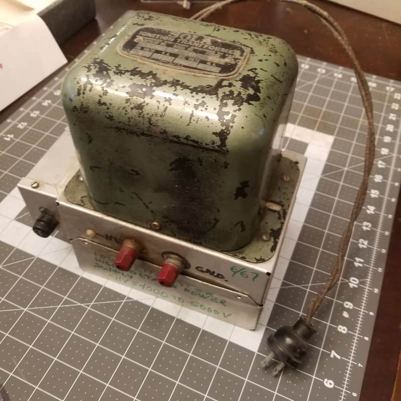 Sola 8592 Transformer 2060-0-2060 V  Vintage Power 10kV Ignition Transformer 23mA Tested HUGE 11 lb Tube Amp Project 1950s image 1
