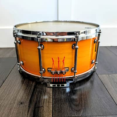 Pearl Masters Series Symphonic Custom Snare Drum 14" x 6.5" Made in Taiwan 10 Lug Dennis Chambers Style Throw Off image 5