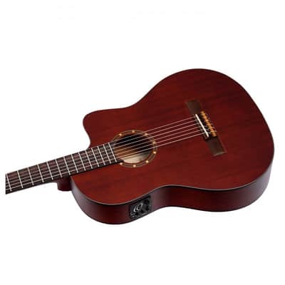 Ortega Family Series Thinline Acoustic-Electric Nylon Classical 6-String Guitar w/ Bag image 4