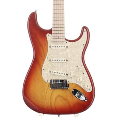 Fender American Deluxe Stratocaster SCN Ash with S-1 MF, Aged Cherry Sunburst [DZ9338164] (06/29) image 1