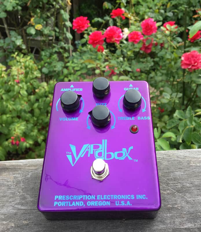 Prescription Electronics Yardbox 2003 •  Fuzz Face / Tone Bender clone • Rare Purple finish • MINT image 1
